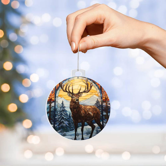 Deer Acrylic Keepsake Ornament - Mallard Moon Gift Shop