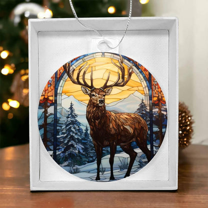 Deer Acrylic Keepsake Ornament - Mallard Moon Gift Shop