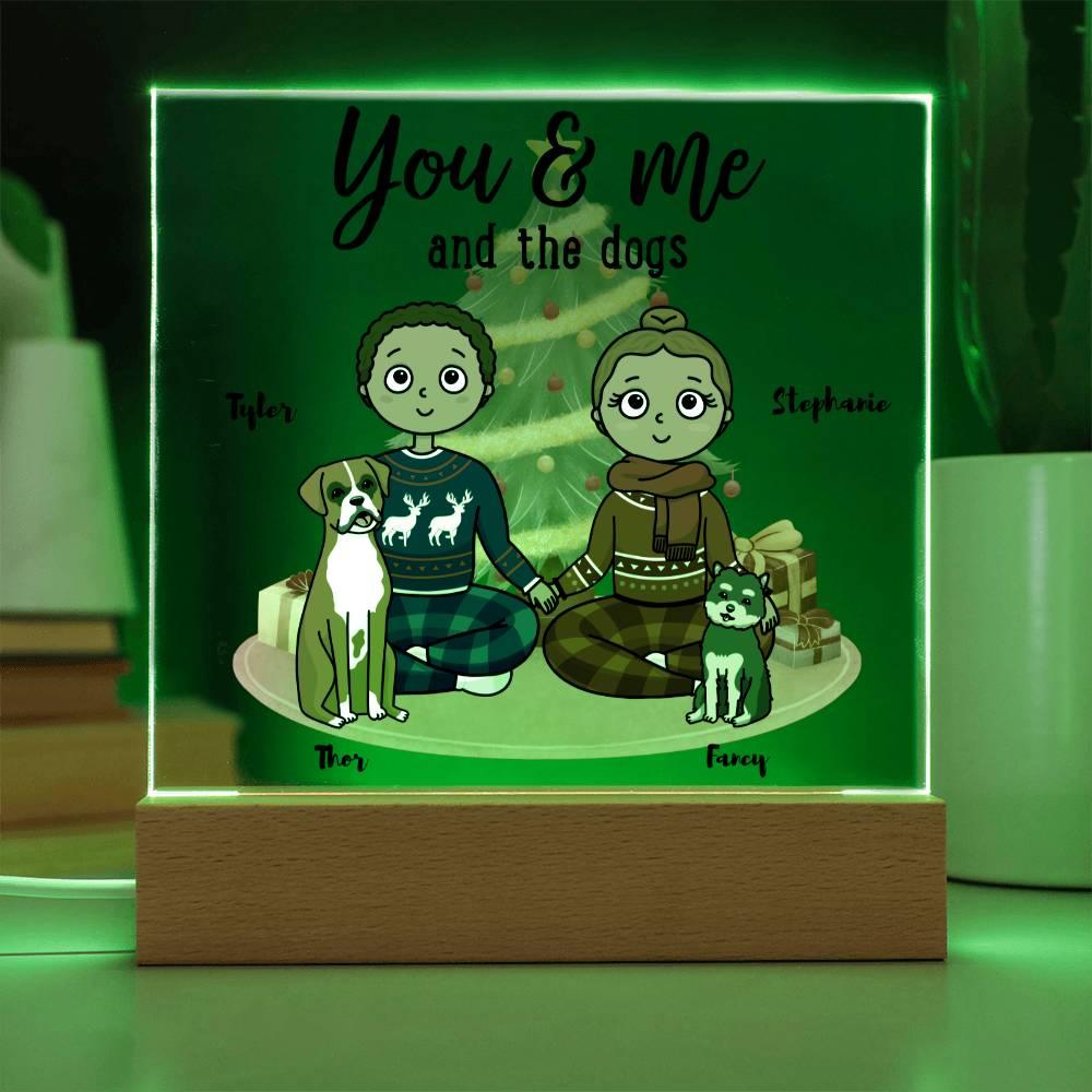 Dog Lover Christmas Personalized Acrylic Plaque - Mallard Moon Gift Shop