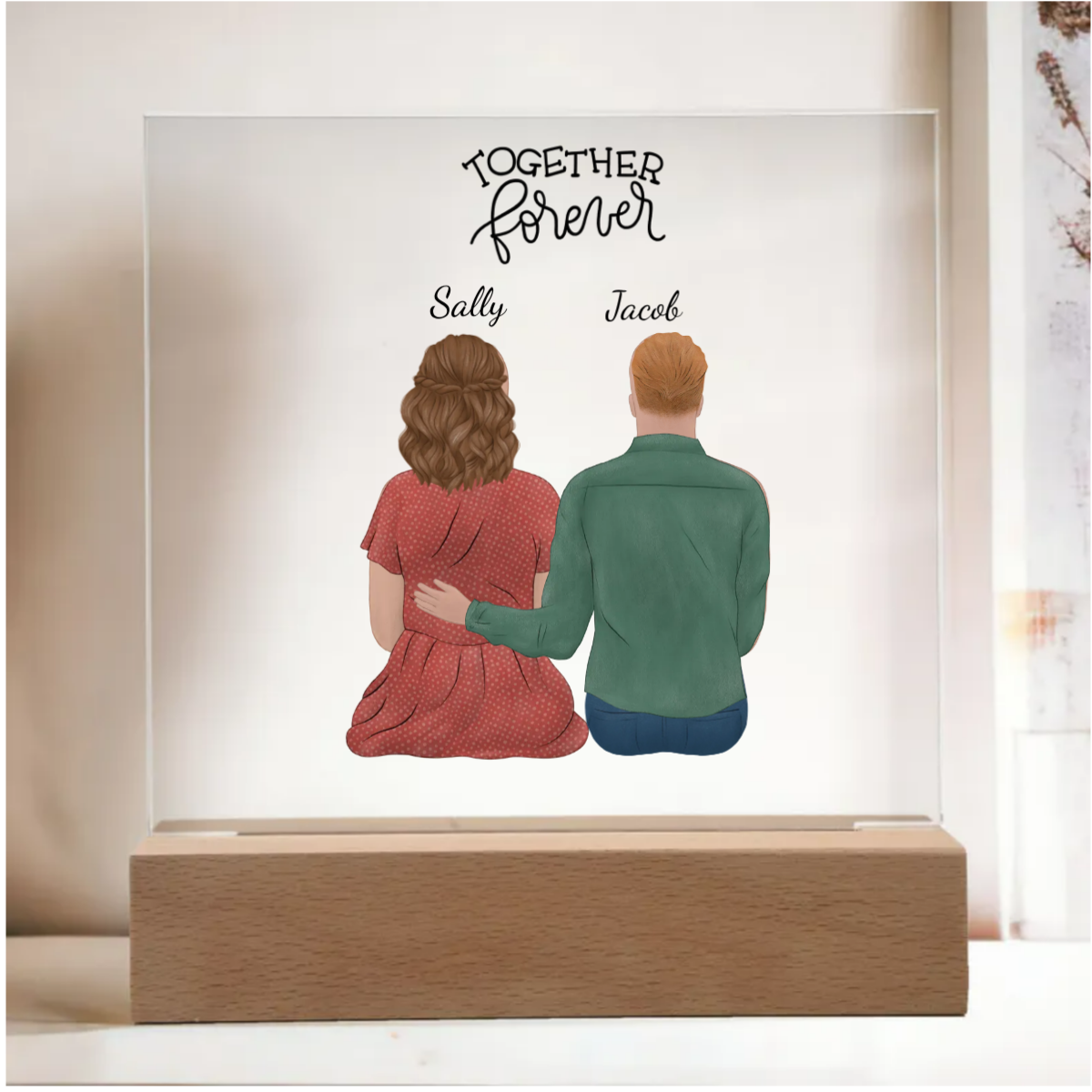 Custom Anniversary Acrylic Plaque Together Forever