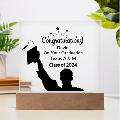 Custom Graduation Acrylic Plaque