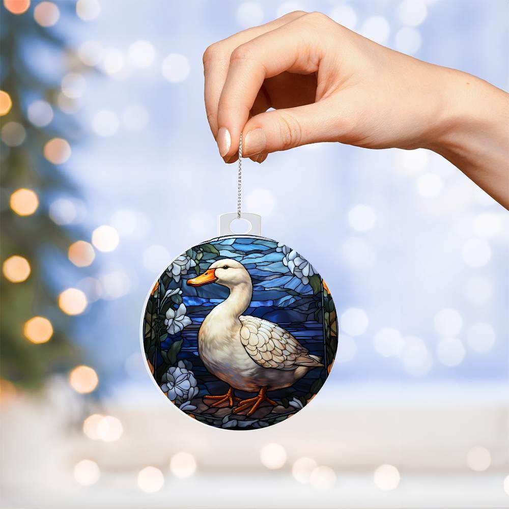 Duck Acrylic Keepsake Ornament - Mallard Moon Gift Shop