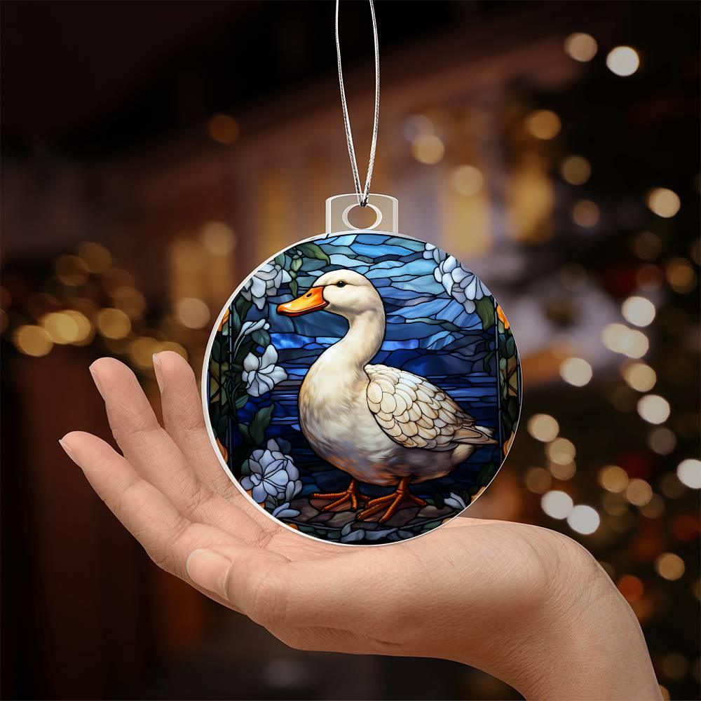 Duck Acrylic Keepsake Ornament - Mallard Moon Gift Shop