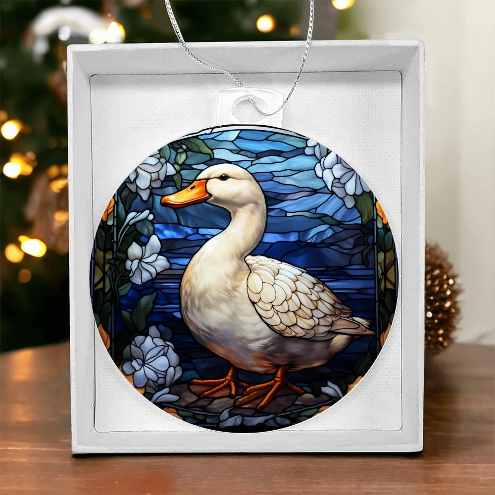 Duck Acrylic Keepsake Ornament - Mallard Moon Gift Shop