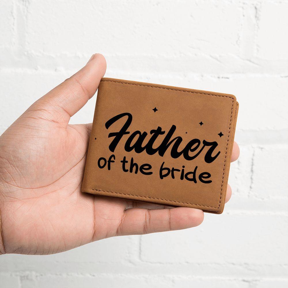 Father of the Bride Leather Wallet - Mallard Moon Gift Shop