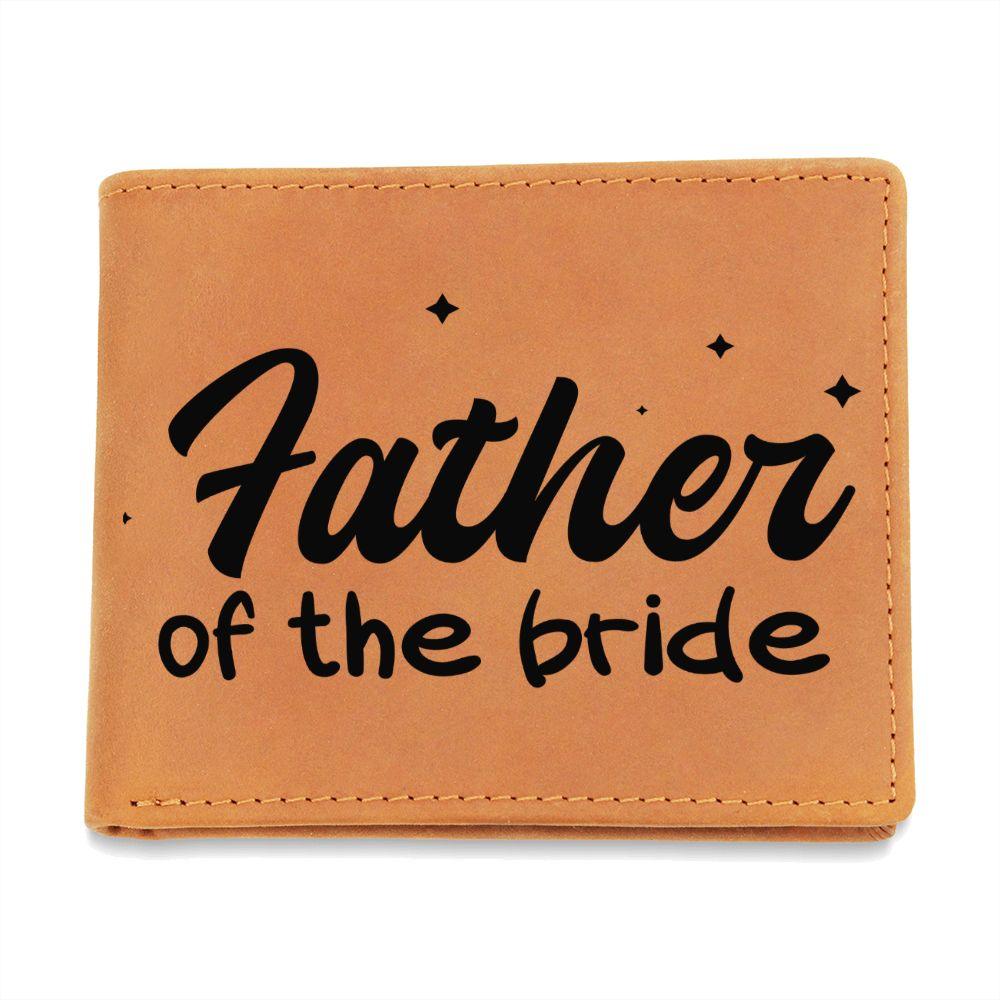 Father of the Bride Leather Wallet - Mallard Moon Gift Shop