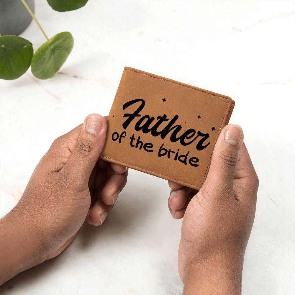 Father of the Bride Leather Wallet - Mallard Moon Gift Shop