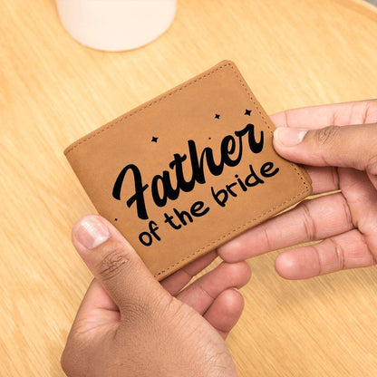 Father of the Bride Leather Wallet - Mallard Moon Gift Shop