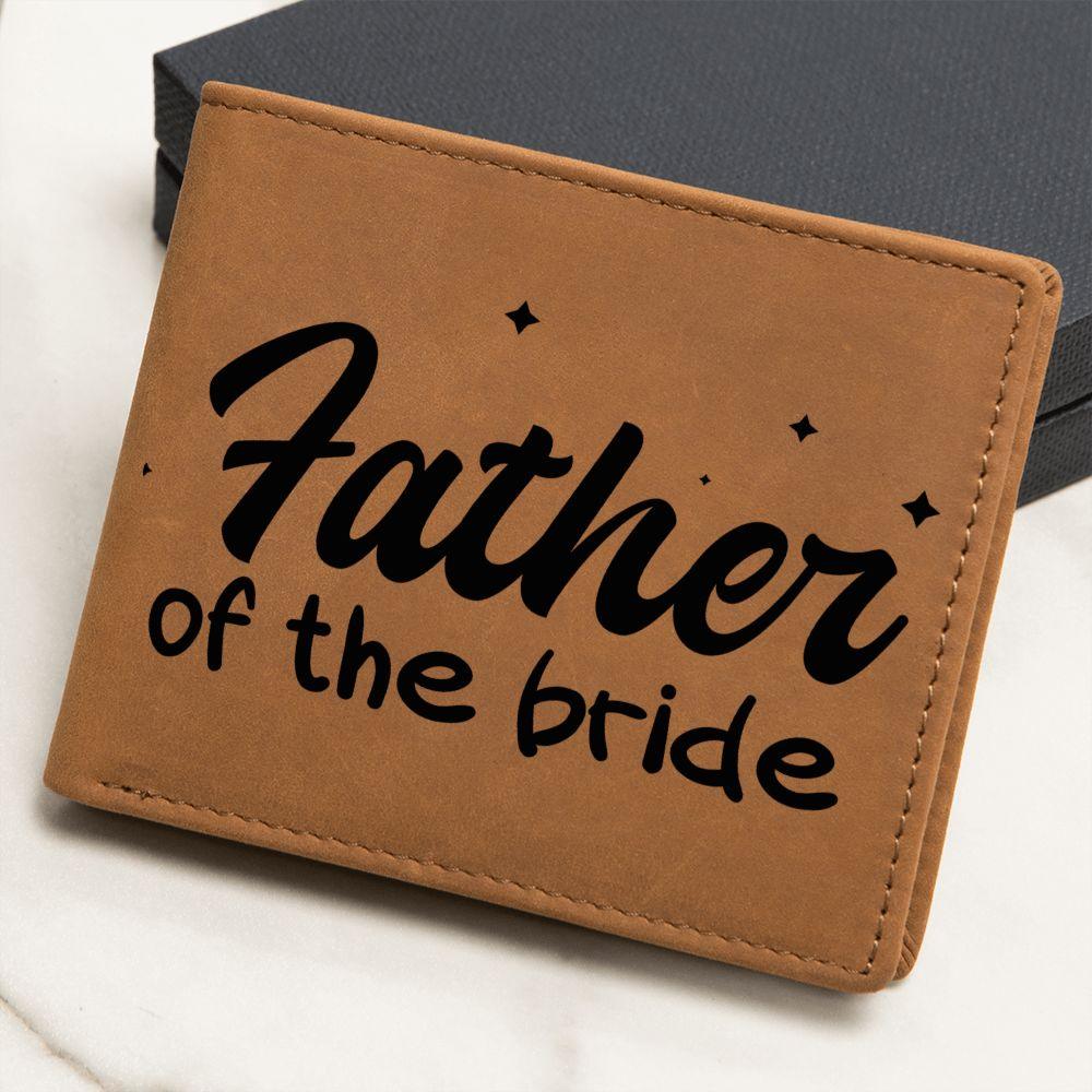 Father of the Bride Leather Wallet - Mallard Moon Gift Shop