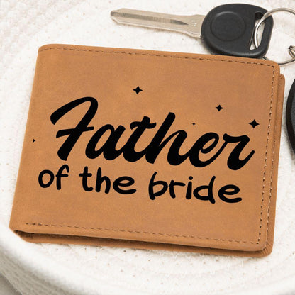 Father of the Bride Leather Wallet - Mallard Moon Gift Shop