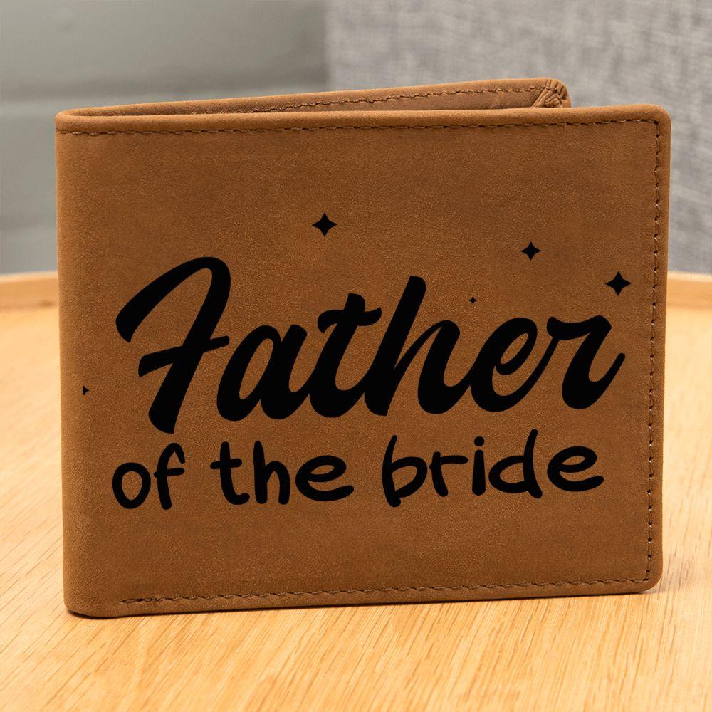 Father of the Bride Leather Wallet - Mallard Moon Gift Shop