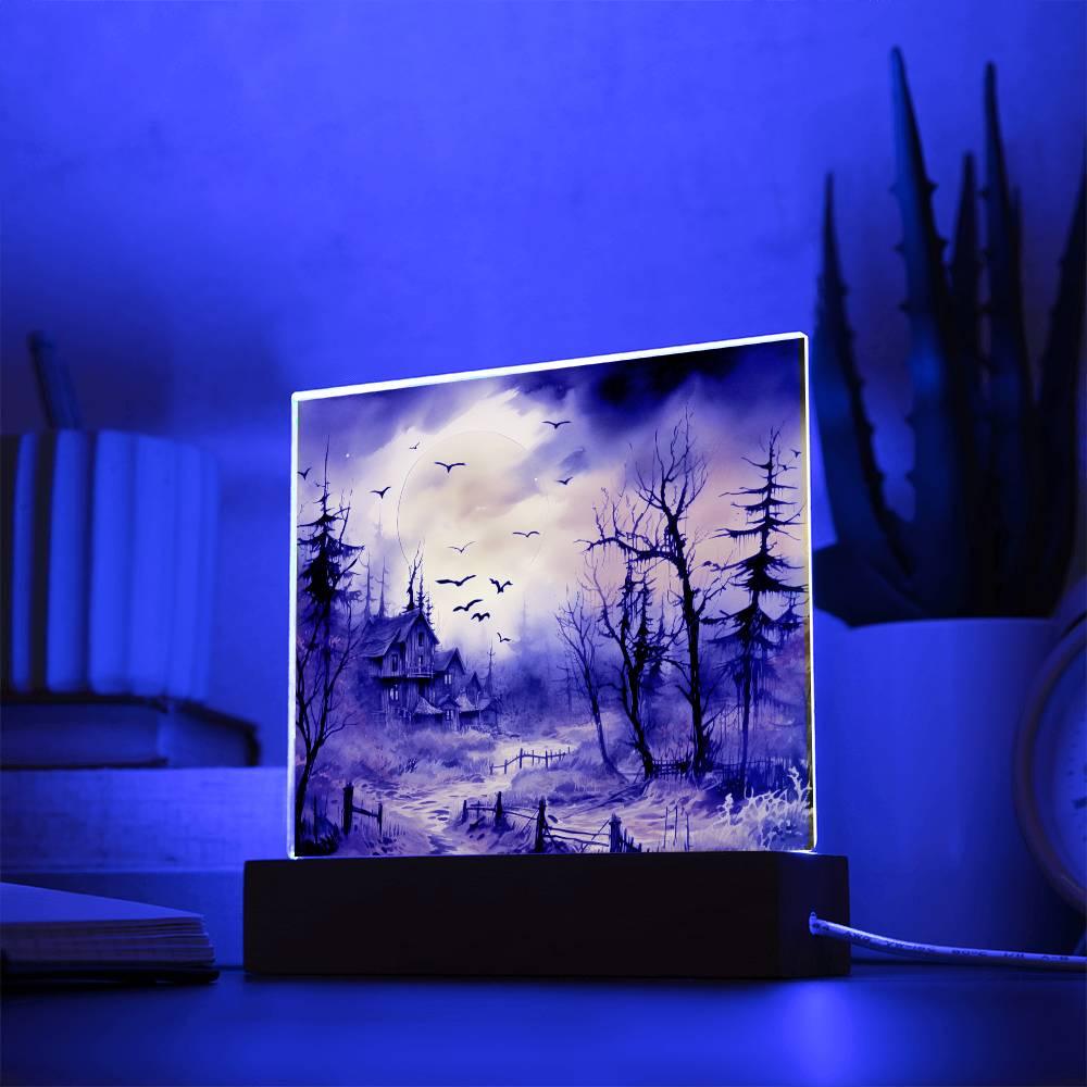 Frightful Forest: Premium Acrylic Halloween Mansion Decor - Mallard Moon Gift Shop