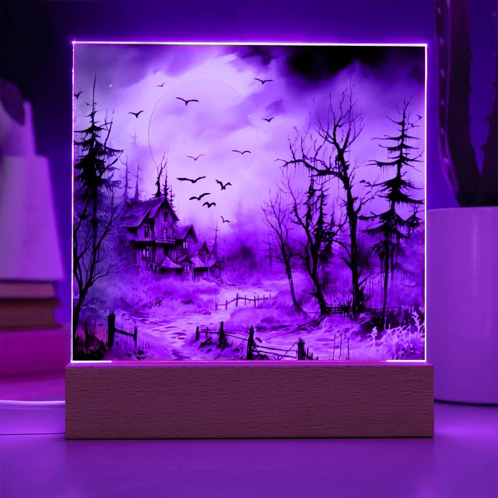 Frightful Forest: Premium Acrylic Halloween Mansion Decor - Mallard Moon Gift Shop