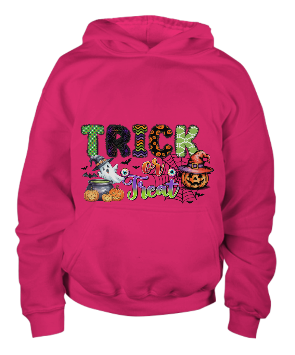 Halloween Trick or Treat Witchy Brew Youth Pullover Hoodie