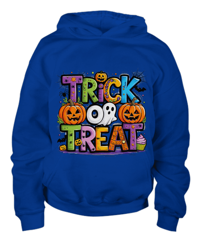 Halloween Trick or Treat Youth Pullover Hoodie