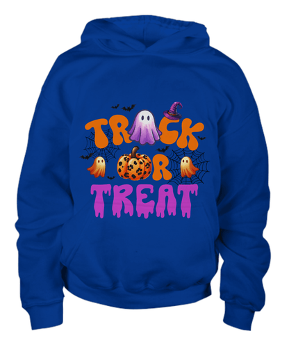 Halloween Spooky Trick or Treat Youth Pullover Hoodie