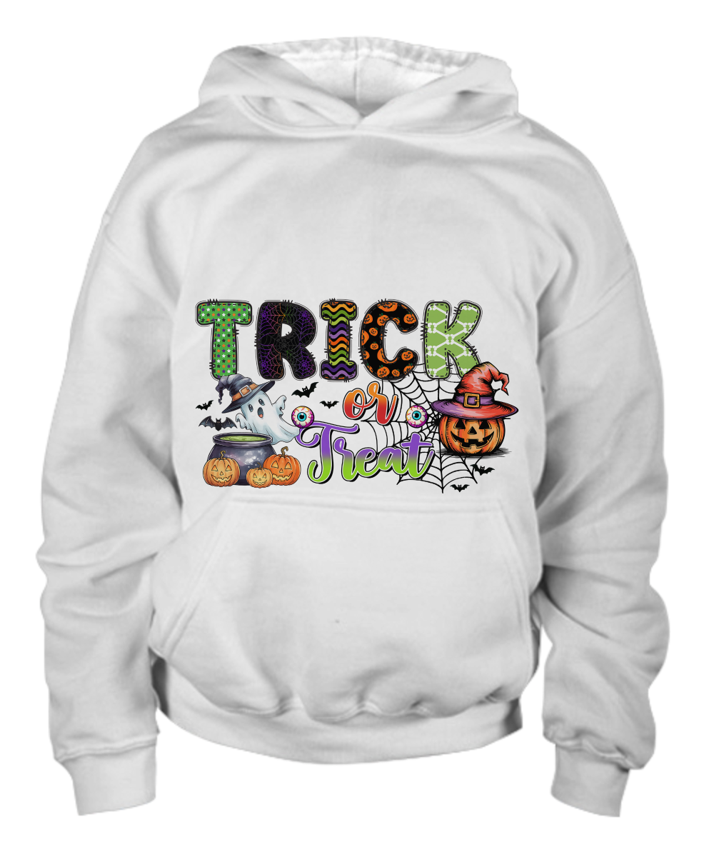 Halloween Trick or Treat Witchy Brew Youth Pullover Hoodie