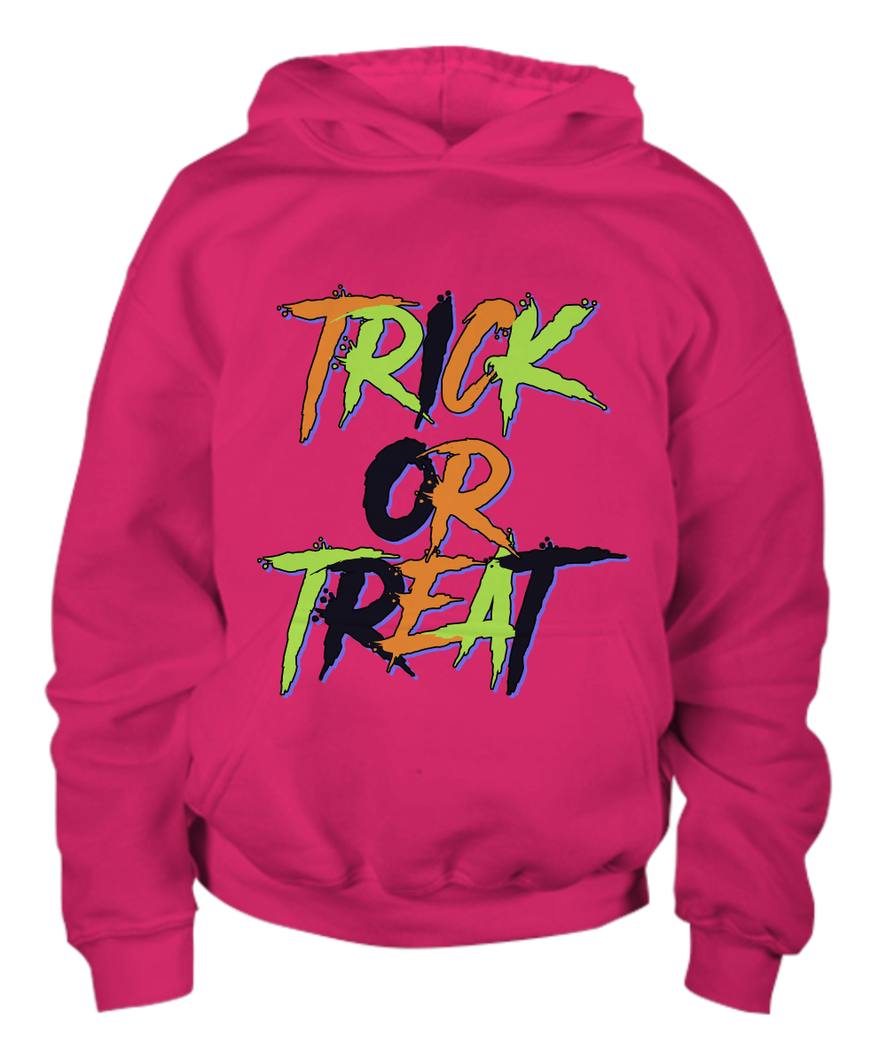 Trick or Treat Halloween  Kid's Pullover Hoodie