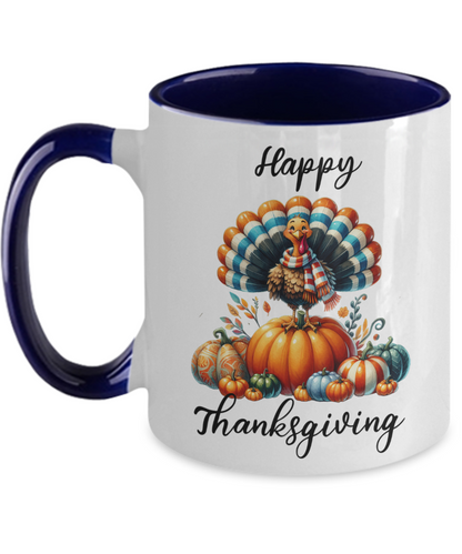 Happy Thanksgiving Ceramic Mug – Perfect for Holiday Cheer!