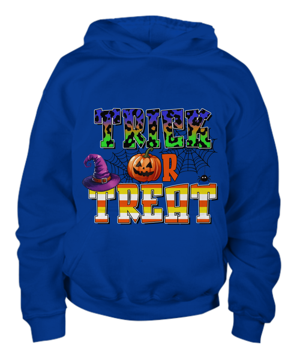 Halloween Trick or Treat Spooky Kid Pullover Hoodie