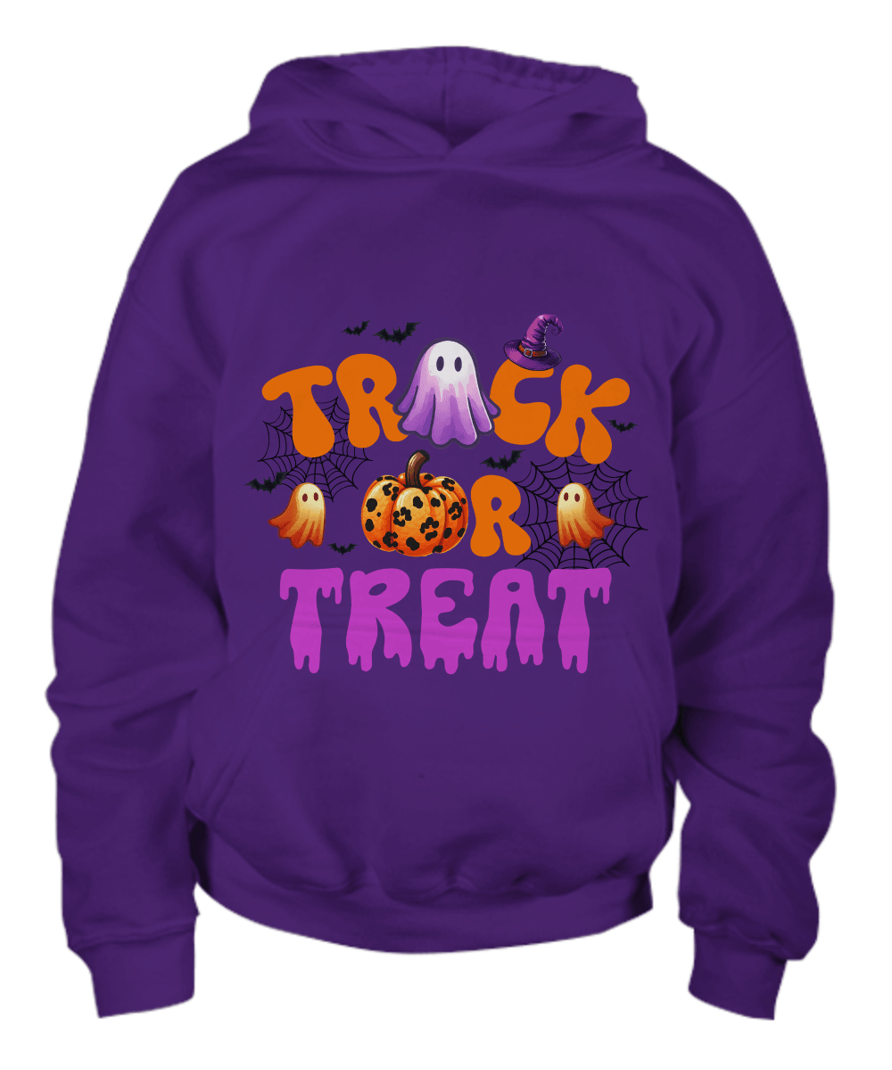 Halloween Spooky Trick or Treat Youth Pullover Hoodie