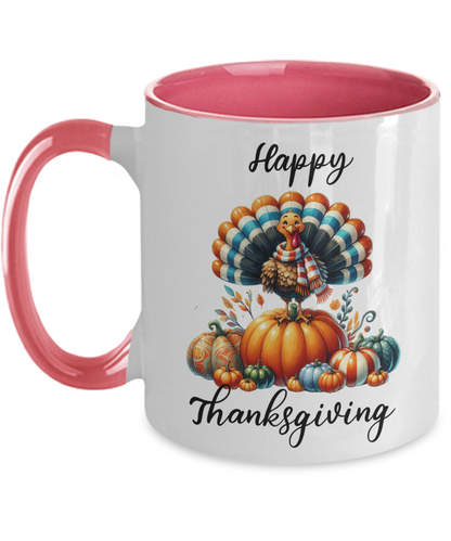 Happy Thanksgiving Ceramic Mug – Perfect for Holiday Cheer!