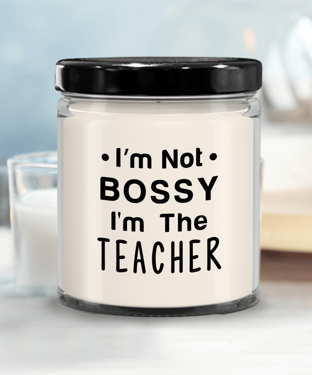 Gift for Teacher - I'm Not Bossy - Scented Soy Candle