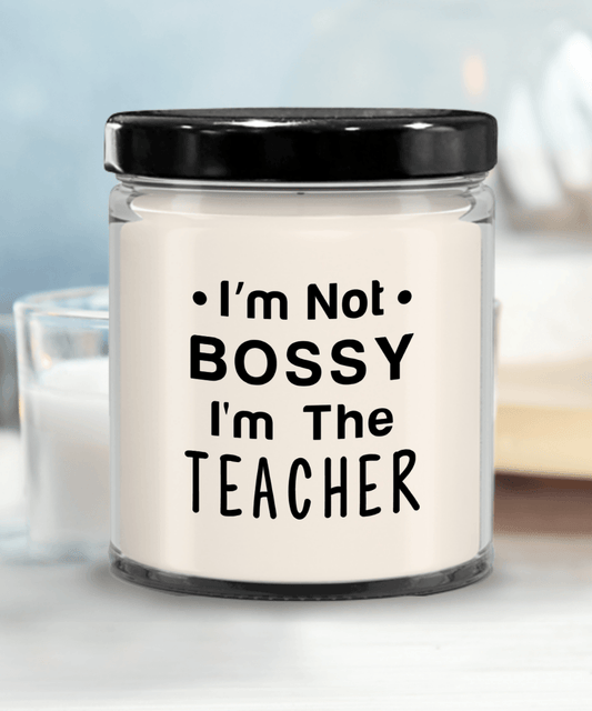 Gift for Teacher - I'm Not Bossy - Scented Soy Candle