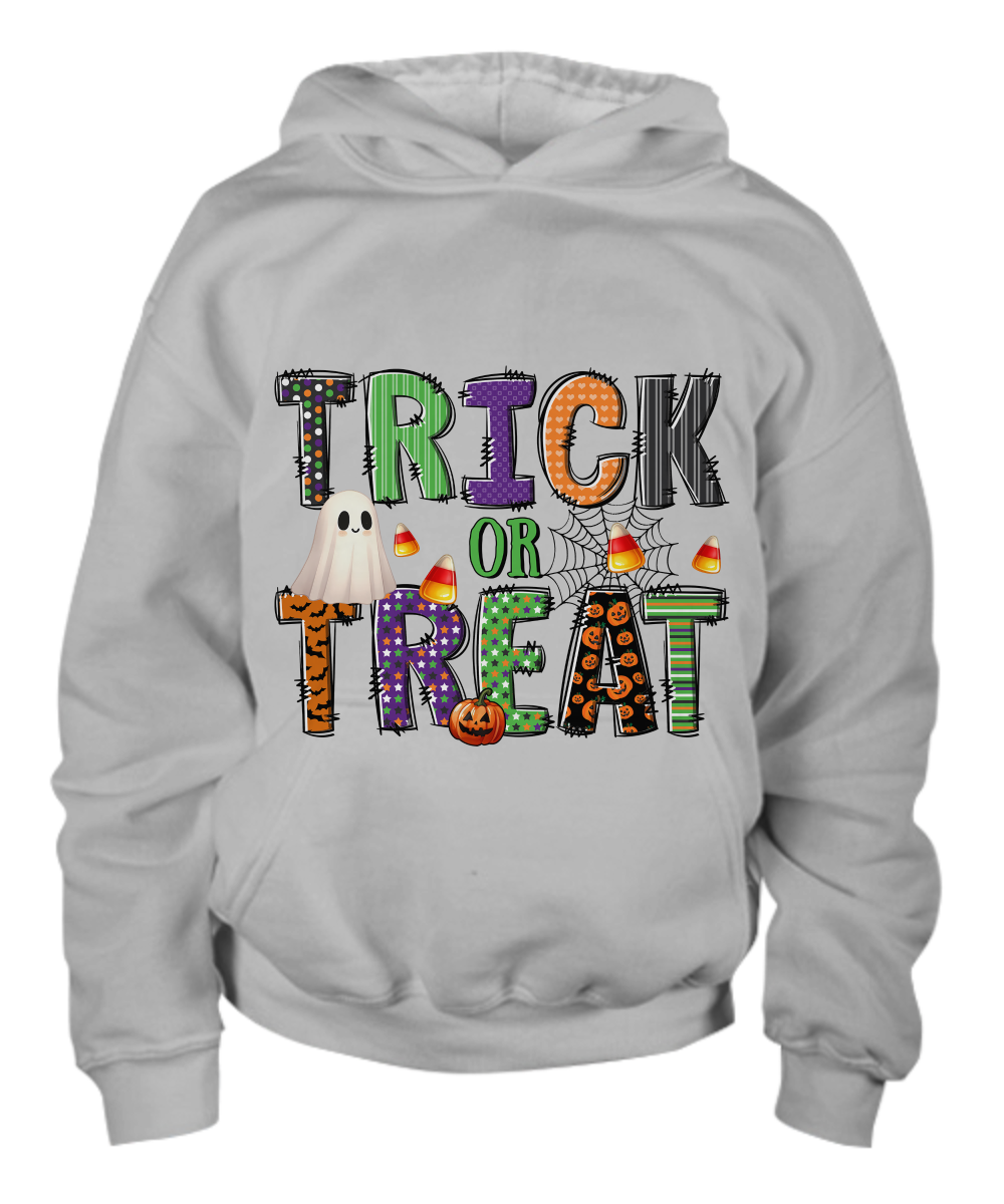 Halloween Trick or Treat  Pullover Hoodie for Kids