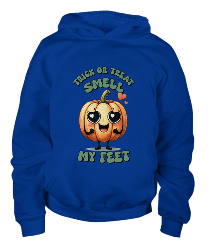 Halloween Pumpkin Trick or Treat Youth Pullover Hoodie