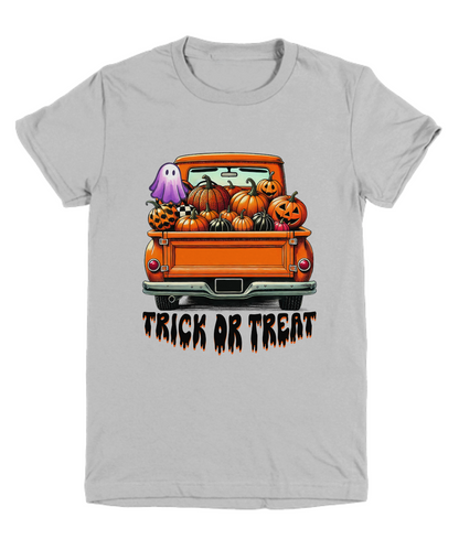 Halloween Trick or Treat Truck of Pumpkins  Youth Tee Shirt