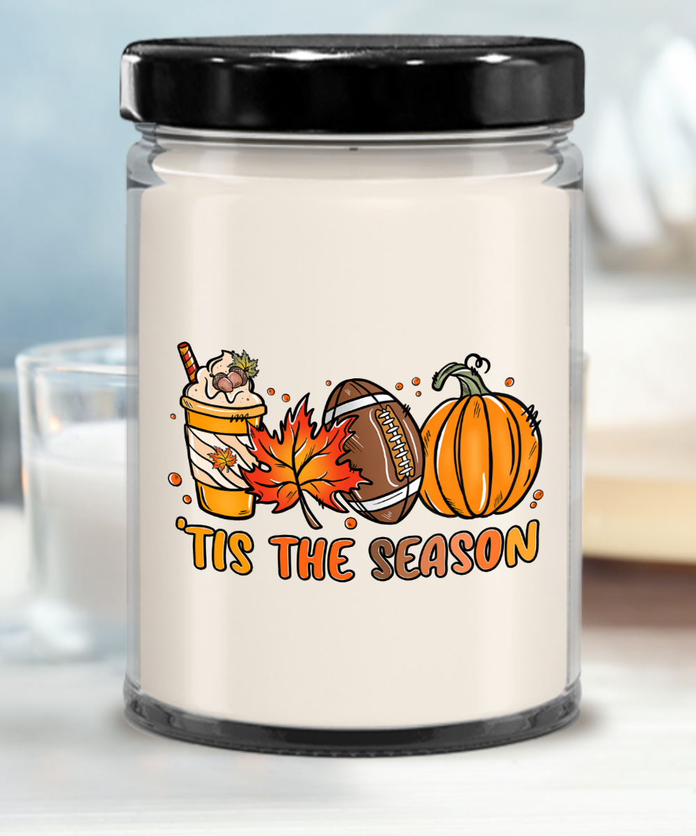 Smells Like Football, Fall and Pumpkin Spice Scented Soy Candles