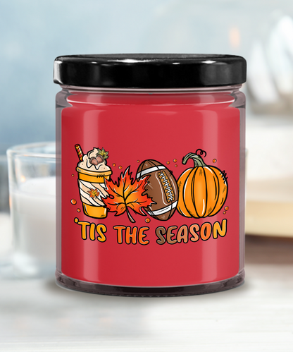 Smells Like Football, Fall and Pumpkin Spice Scented Soy Candles