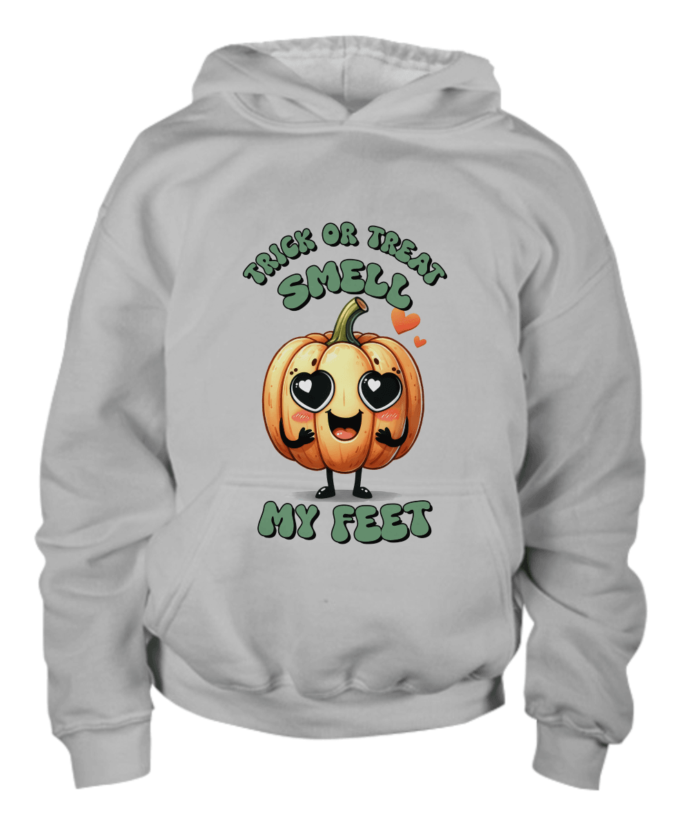 Halloween Pumpkin Trick or Treat Youth Pullover Hoodie