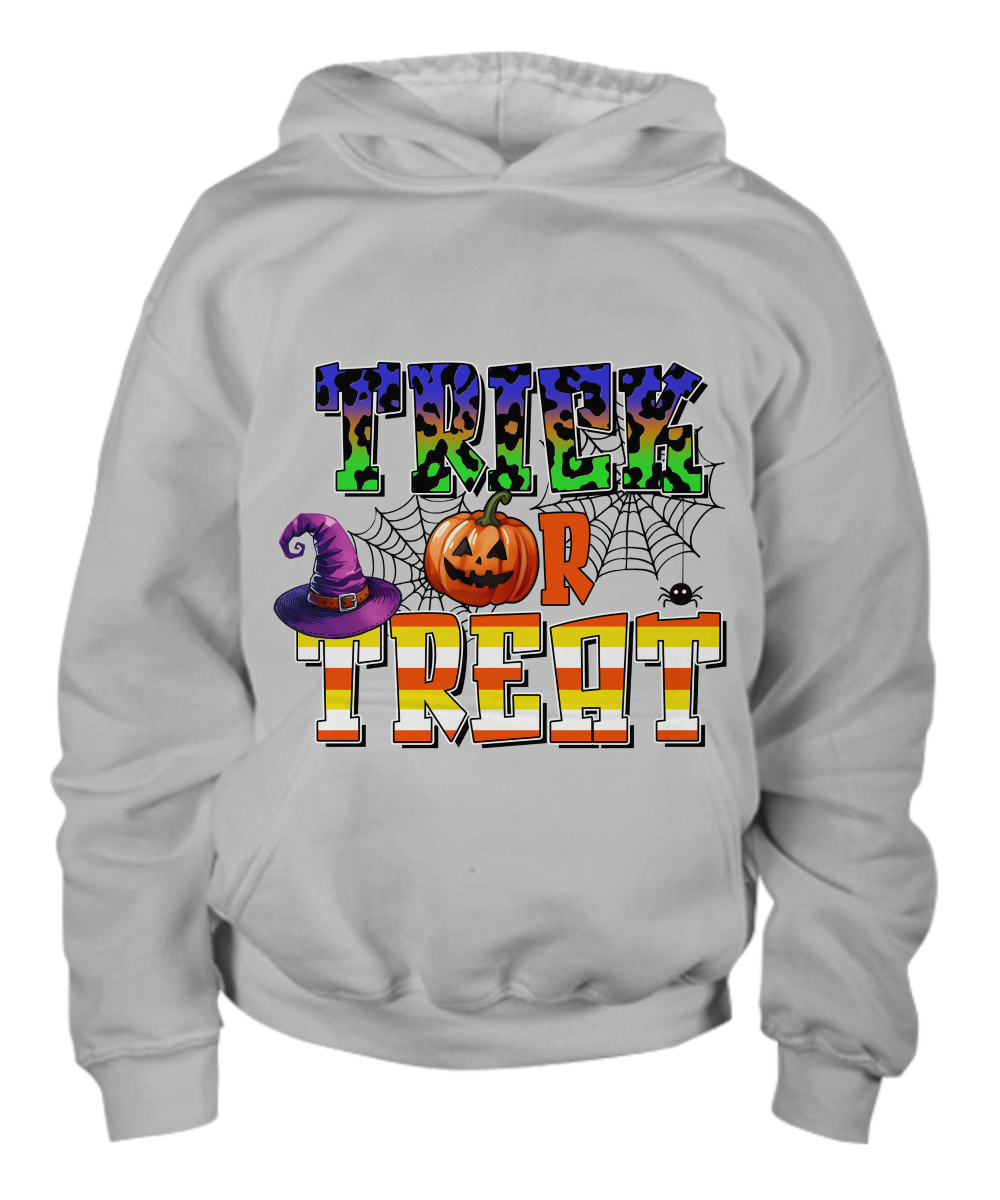 Halloween Trick or Treat Spooky Kid Pullover Hoodie