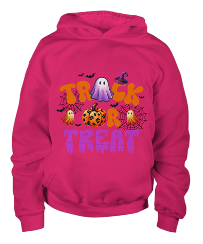 Halloween Spooky Trick or Treat Youth Pullover Hoodie