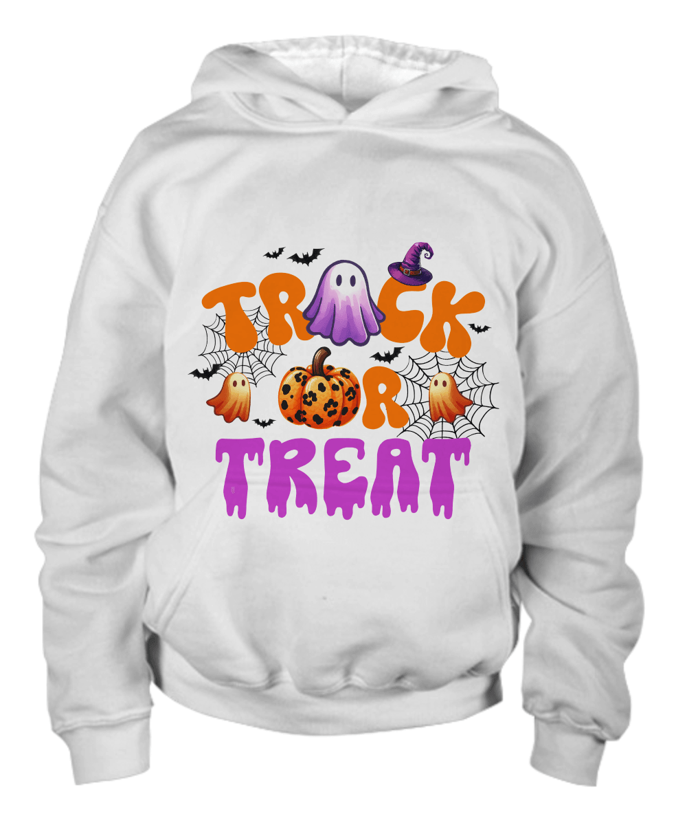 Halloween Spooky Trick or Treat Youth Pullover Hoodie