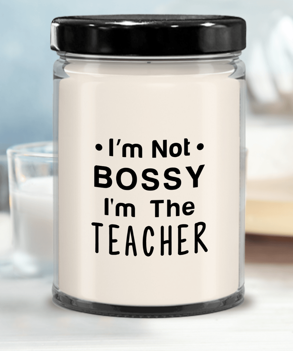 Gift for Teacher - I'm Not Bossy - Scented Soy Candle