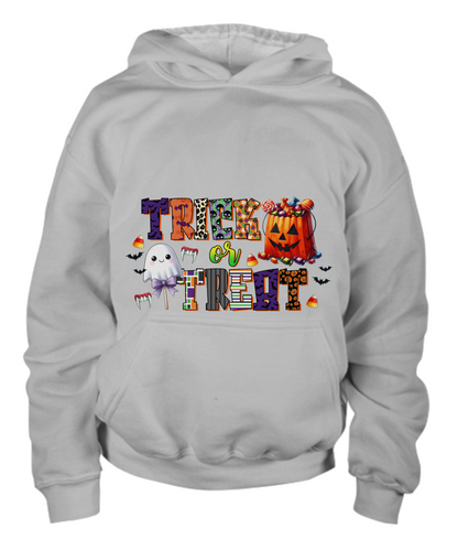 Halloween Candy Bag Trick or Treat  Youth Pullover Hoodie