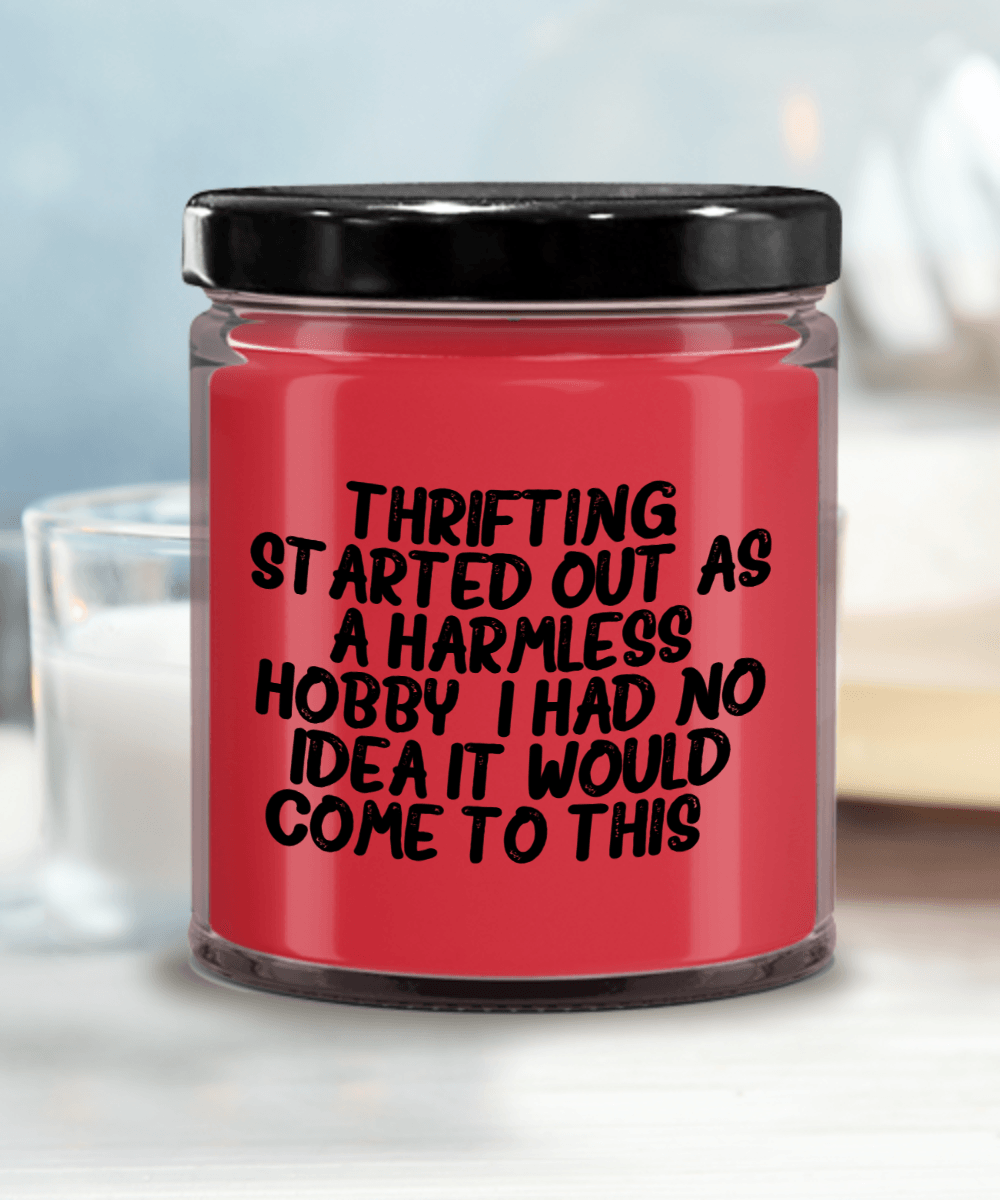 Thrifting Delight, Gifts for Friends, Thrifting Enthusiasts, Birthday, Holidays, Special Occasions, Quote Inspired Scented Soy Candle