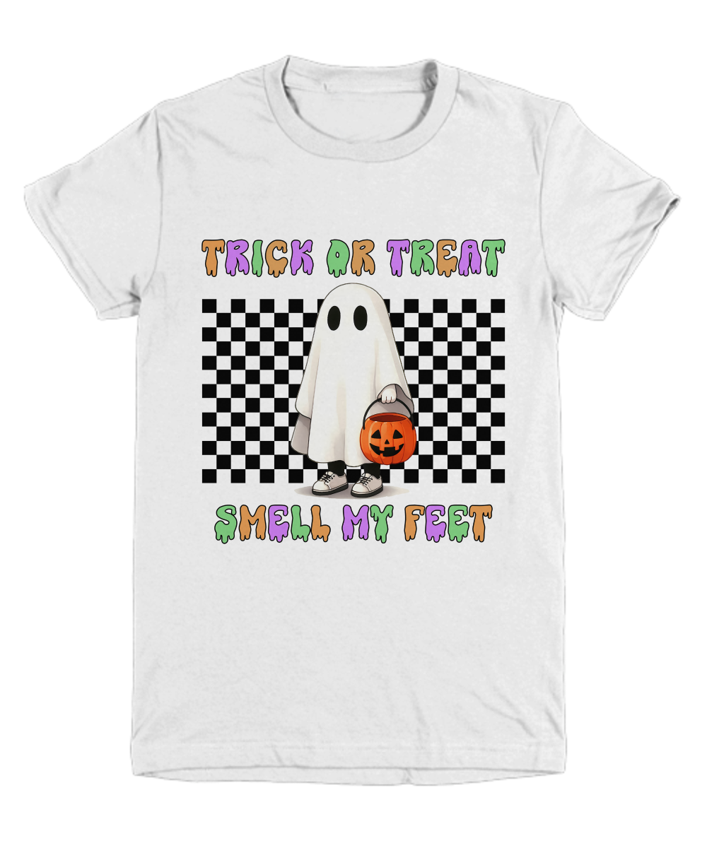 Halloween Trick or Treat Smell My Feet Youth Tee Shirt