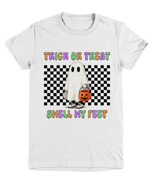 Halloween Trick or Treat Smell My Feet Youth Tee Shirt