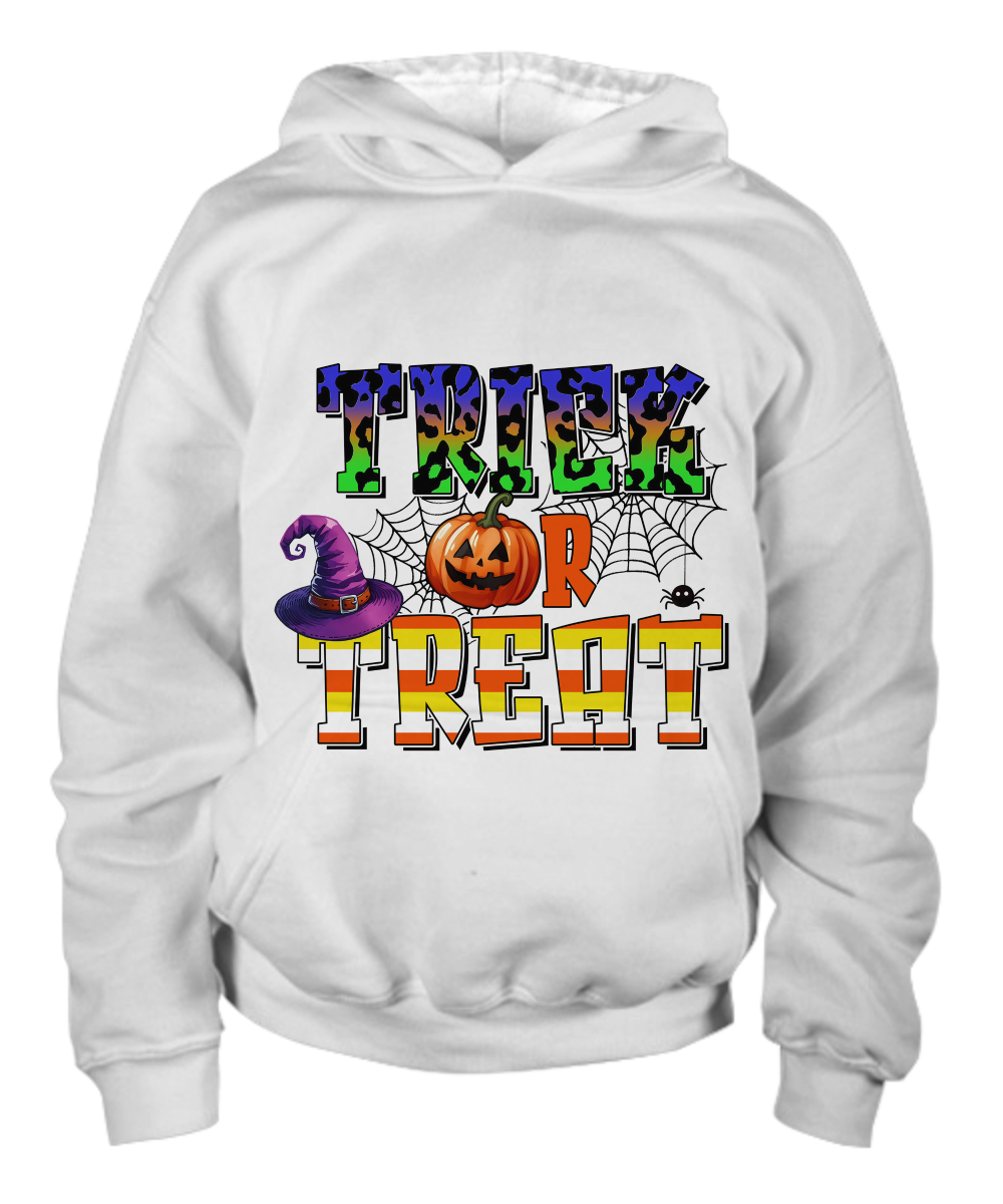 Halloween Trick or Treat Spooky Kid Pullover Hoodie