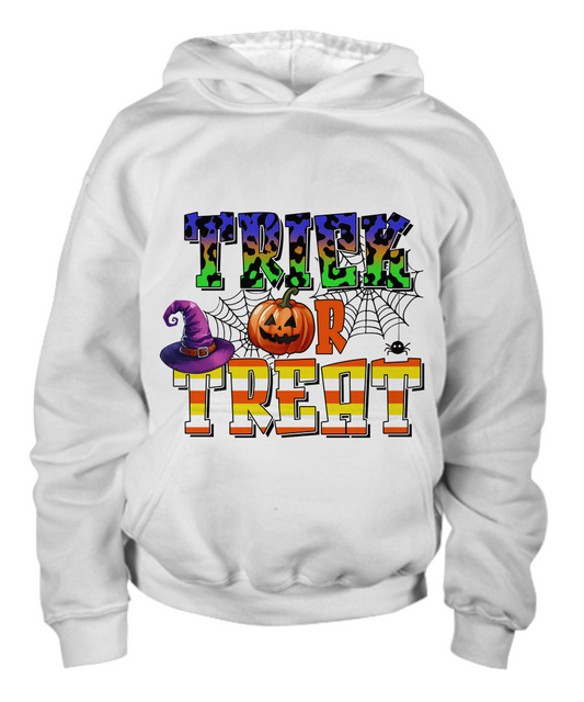 Halloween Trick or Treat Spooky Kid Pullover Hoodie