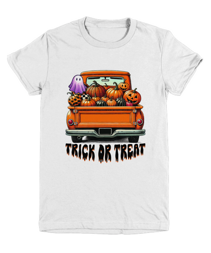 Halloween Trick or Treat Truck of Pumpkins  Youth Tee Shirt