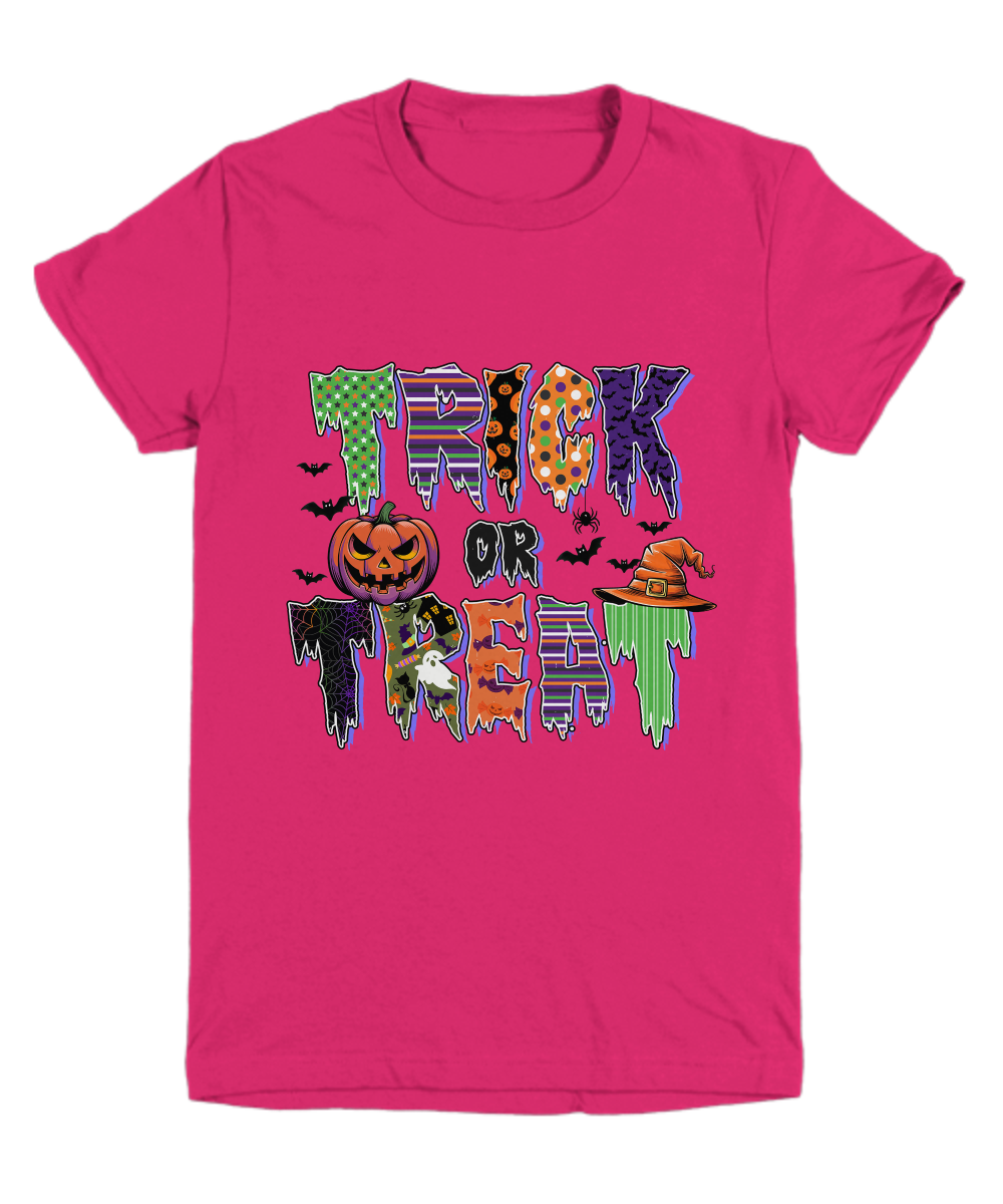 Halloween Ghoulish Trick or Treat Youth Tee Shirt