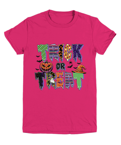 Halloween Ghoulish Trick or Treat Youth Tee Shirt