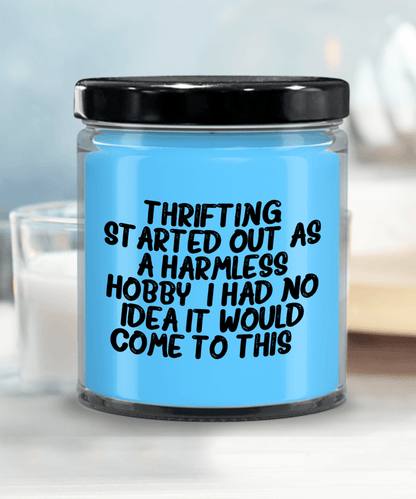 Thrifting Delight, Gifts for Friends, Thrifting Enthusiasts, Birthday, Holidays, Special Occasions, Quote Inspired Scented Soy Candle