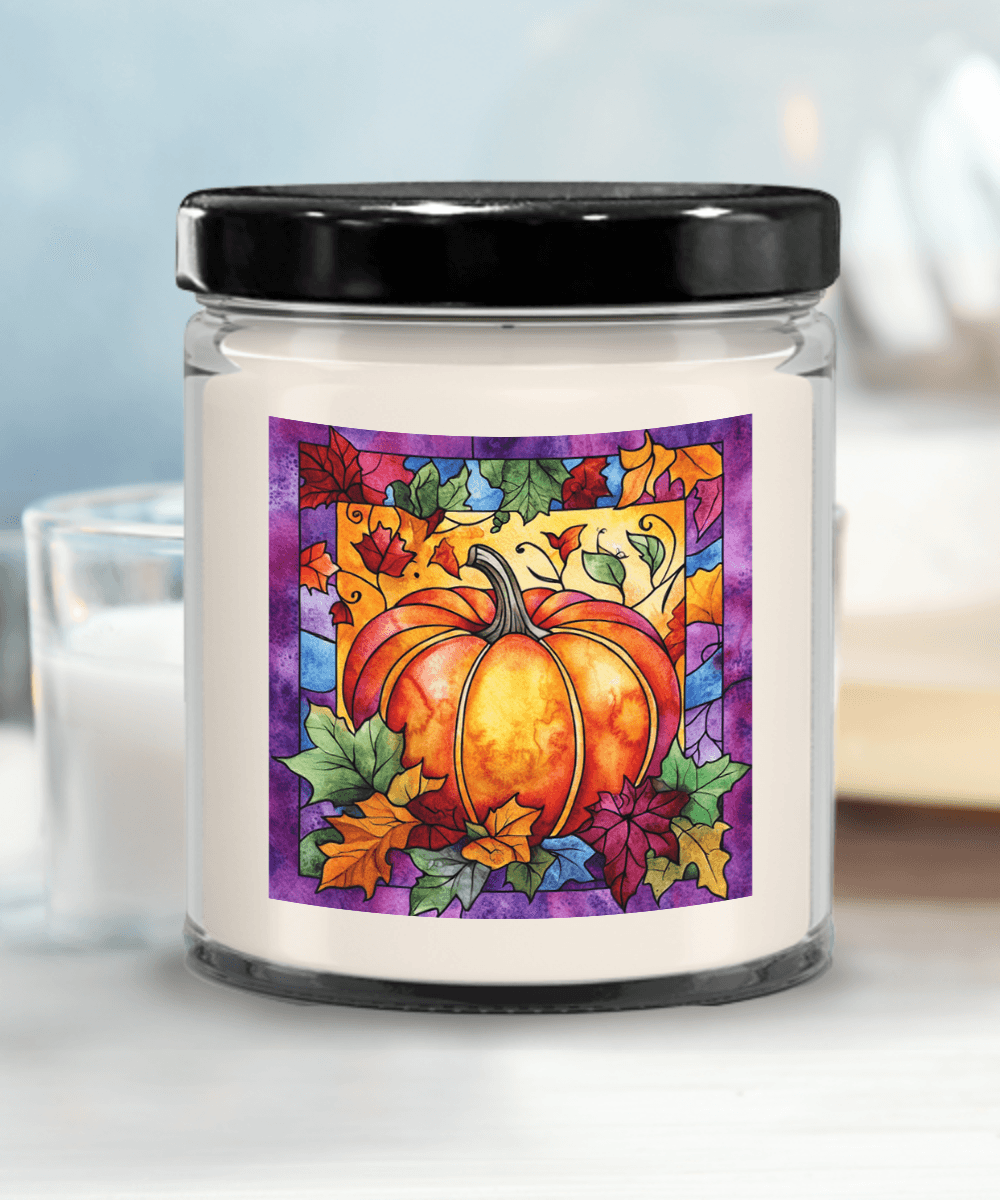 Fall Pumpkin Soy Container Jar Candle Home Decor