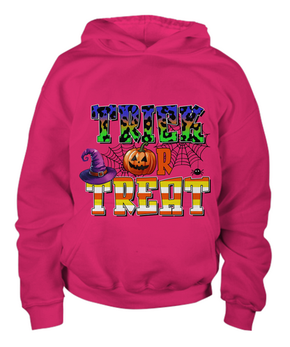 Halloween Trick or Treat Spooky Kid Pullover Hoodie